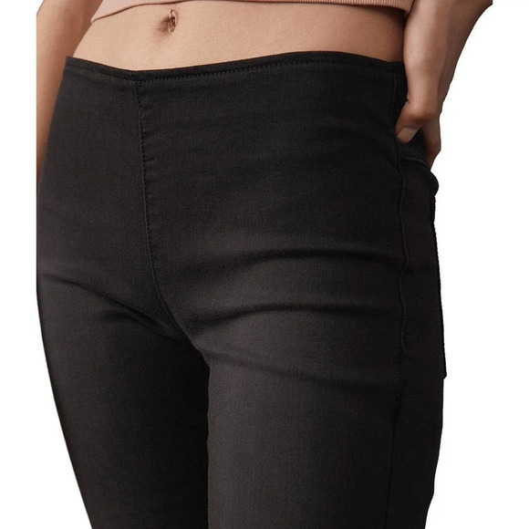 Free People Women's Gummy Flared Leg Mid rise Pull on Stretch Jeans Size 27 - Picture 7 of 11